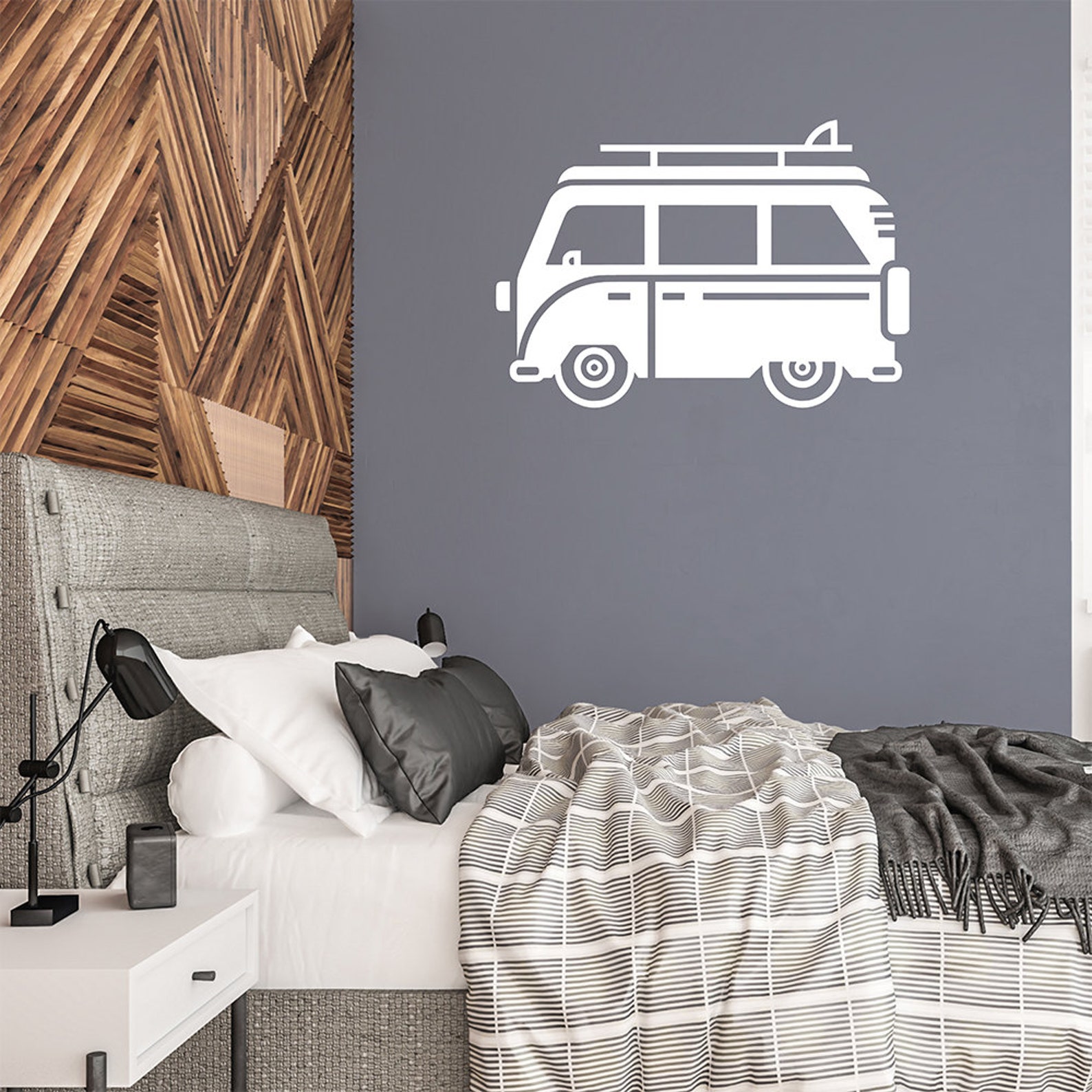 Camper van decal RV wall mural Glamping vinyl sticker Etsy