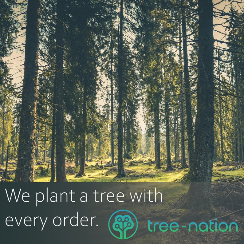 We will plant a tree with every order placed through Tree-Nation