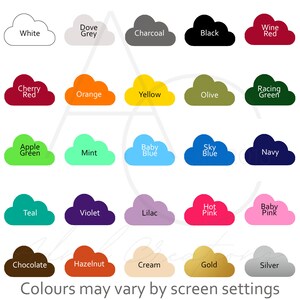 Adnil Creations Colour Chart