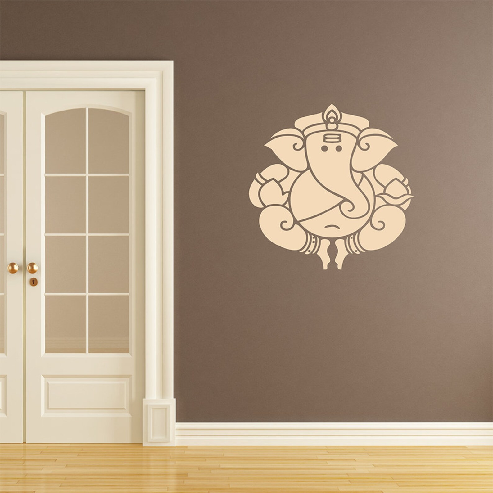 Ganesha wall art Hindu deity decal Indian god sticker Etsy