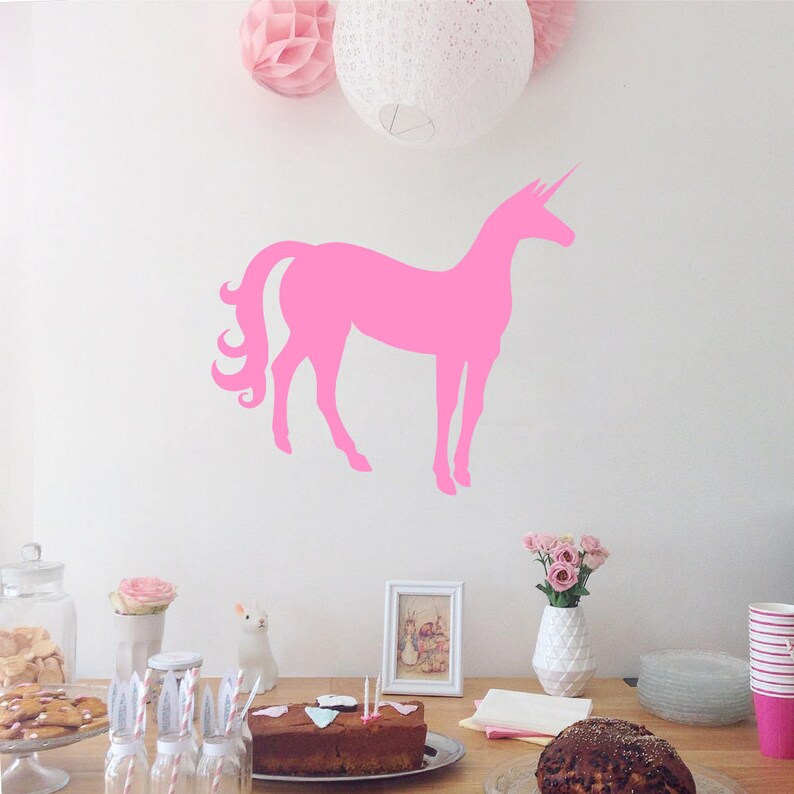 Unicorn Decal Unicorn Sticker Wall Decal Unicorn Silhouette Girl S Bedroom Wall Decal Wall Stickers Bedroom Wall Art Girl S Gift Idea