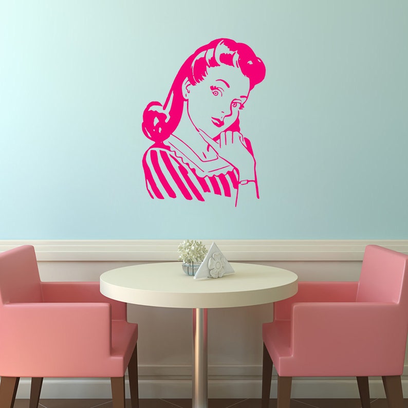 Retro Frau Wandtattoo Wandtattoo Küche lustige Wandtattoo | Etsy Retro Frau Wandtattoo Wandtattoo Küche lustige Wandtattoo | Etsy