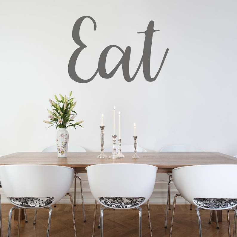 Eat Wall Decal E Kitchen Decals Dining Room Stickers Vinyl Es Chef Gift