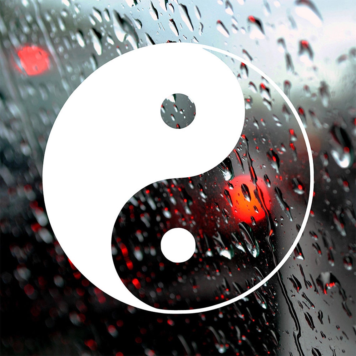 Yin Yang Car Decal Bumper Sticker Window Sticker Window Etsy