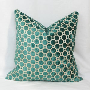 Turquoise Moroccan Geo Decorative Throw Pillow Cover Turquoise Moroccan Geo Decorative Throw Pillow Cover