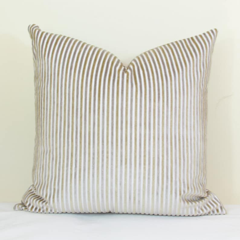 Silver gold velvet pillow cover 18x18 20x20 22x22 24x24 26x26 Etsy