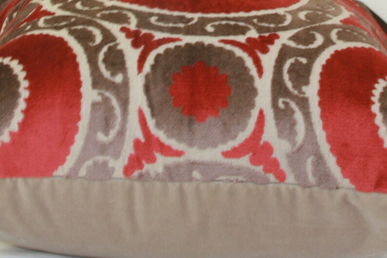 Red Brown Velvet Pillow Covers 18x18 20x20 Pillow Cover 24x24 Etsy