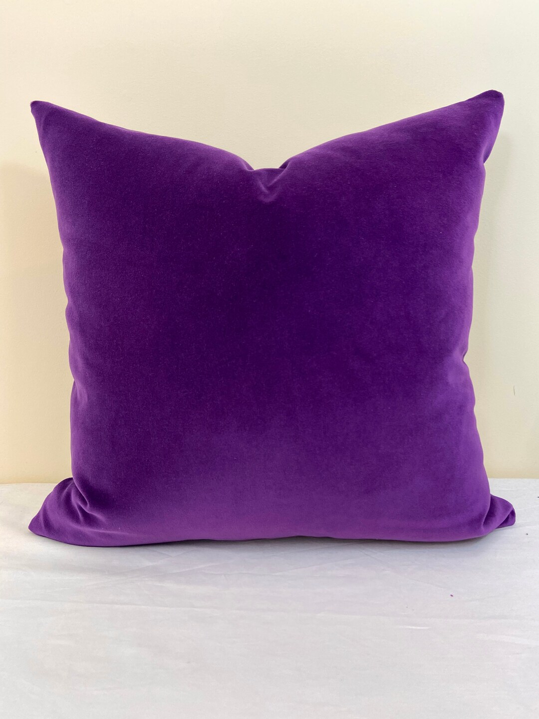 Purple Velvet Pillow Cover 18x18 20x20 22x22 24x24 26x26 Euro Etsy