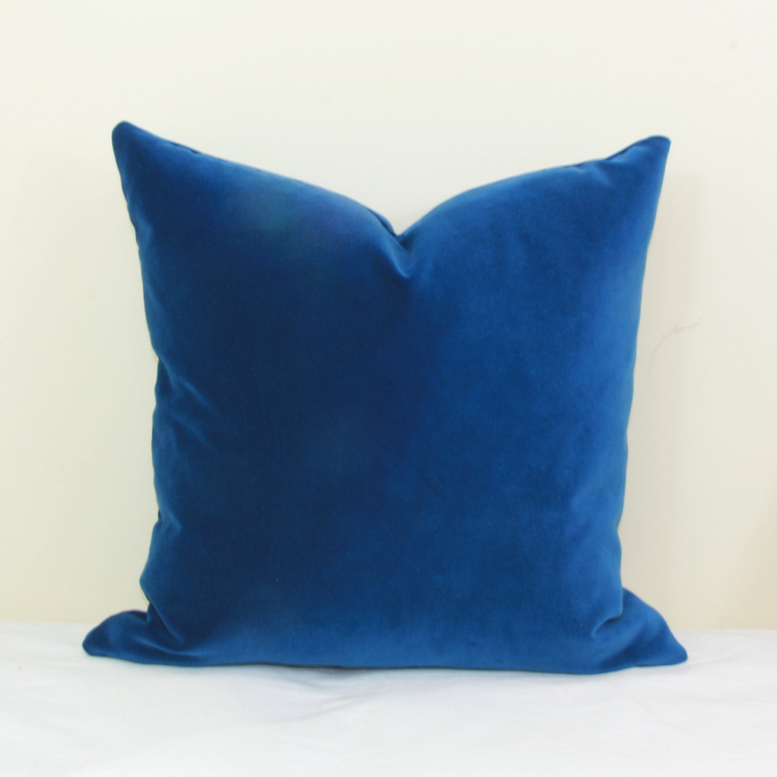 Royal Blue Velvet Pillow Cover Blue Lumbar Pillow Navy Lumbar Etsy