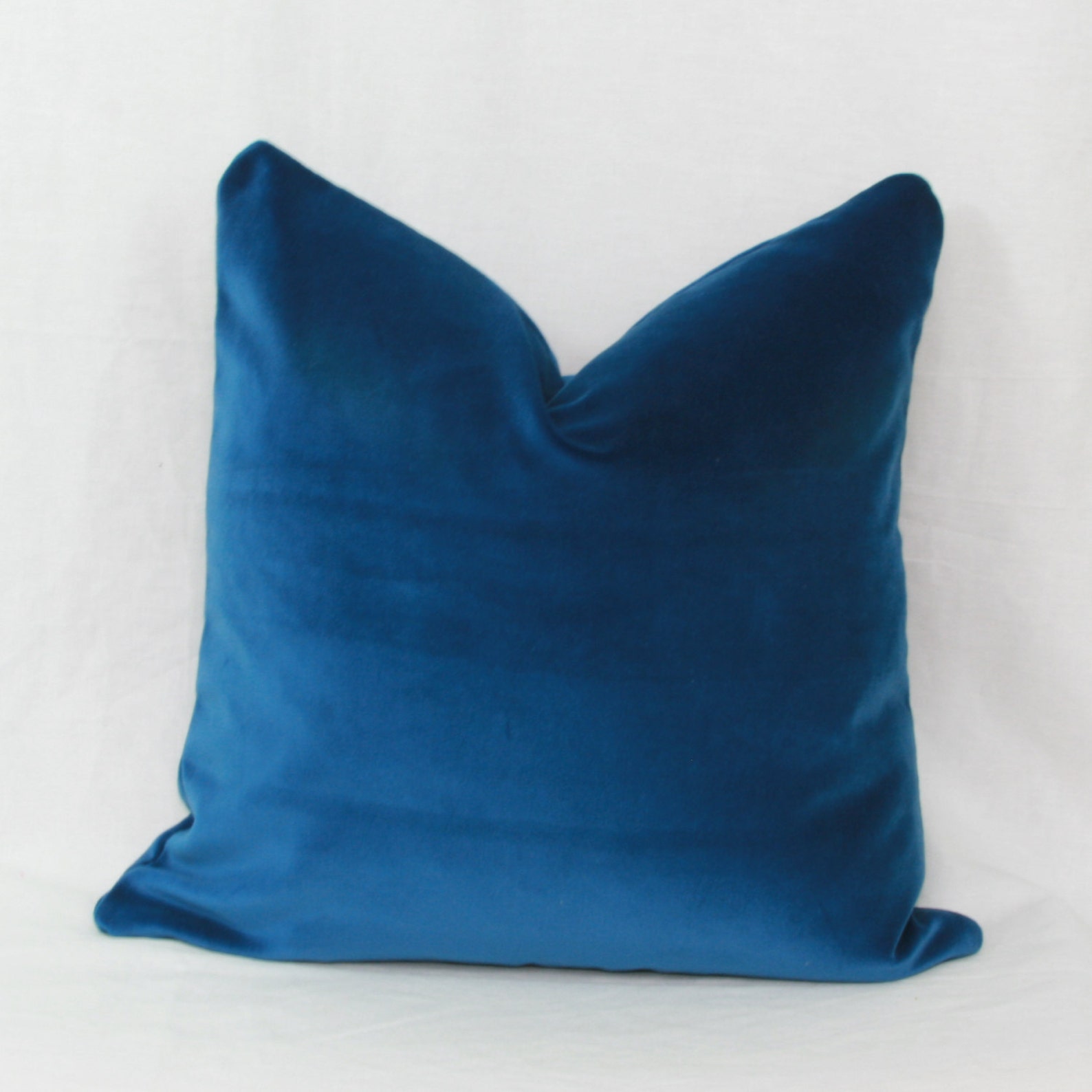 Royal Blue Velvet Pillow Cover Blue Lumbar Pillow 12x20 12x24 Etsy