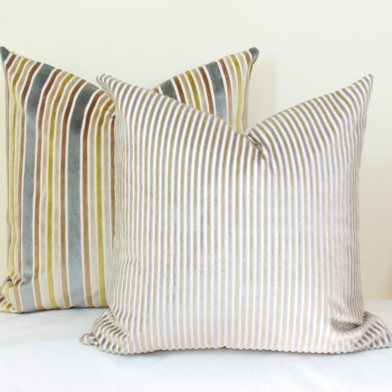 Silver gold velvet pillow cover 18x18 20x20 22x22 24x24 26x26 Etsy