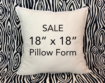 SALE 18x18 pillow insert 18x18 pillow form 18x18 pillow inserts 18x18 pillow forms Synthetic pillow polyester pillow down alternative pillow