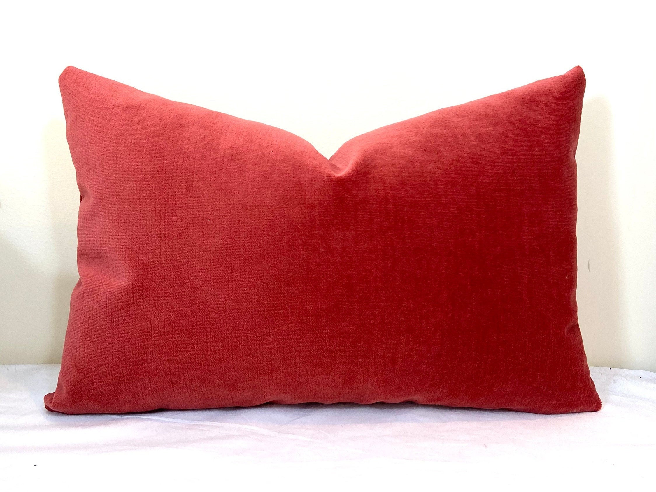 dark coral throw pillows