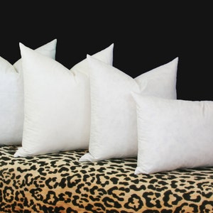 Feather Down Pillow Inserts 90/10 16x16 18x18 20x20 22x22 24x24 26x26 28x28  Euro Down Insert Lumbar Pillow Insert 