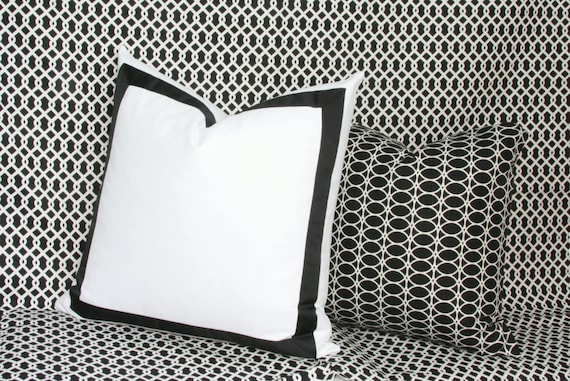 Black and white euro sham discount