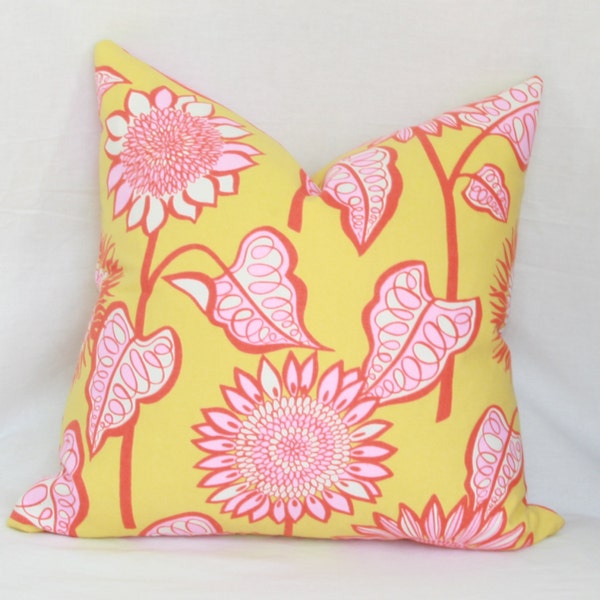 Pink Floral Pillow Etsy
