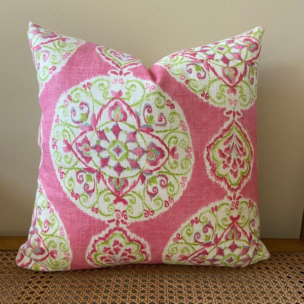 Pink Green Pillow Etsy