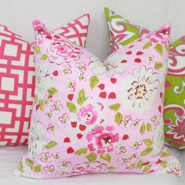 Pink Green Pillow Etsy