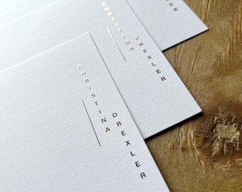 Personalized Luxury Raised Foil Stationery Set