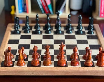 Wenge and Maple Jaques Style Chess Board