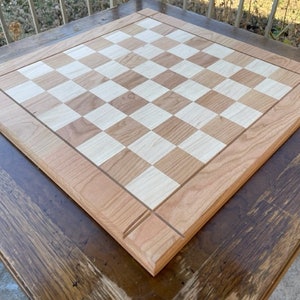 Cherry and Maple Drueke Style Chess Board