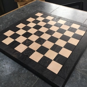 Drueke Wenge and Maple Chess Board