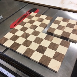 Tower Series ~ Maple and Walnut Chess Board