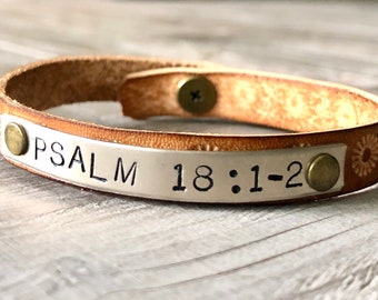Trisha's Psalm 18 Bracelet//***SPECIAL CUSTOM LISTING**//Adjustable