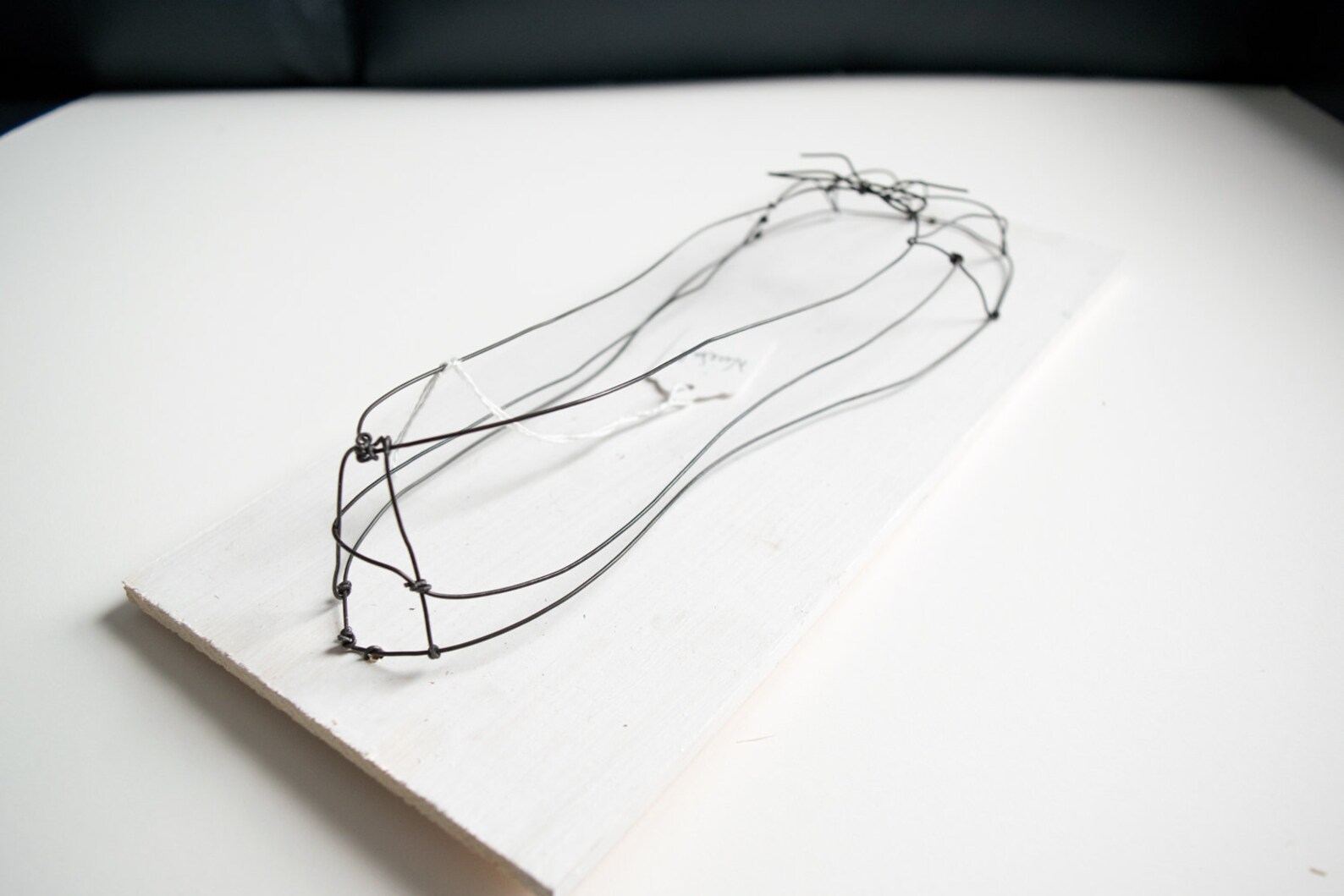 medium ballet flat | mounted on wood | wire art | home decor | sculpture medium ballet flat | mounted on wood | wire art | home decor | sculpture