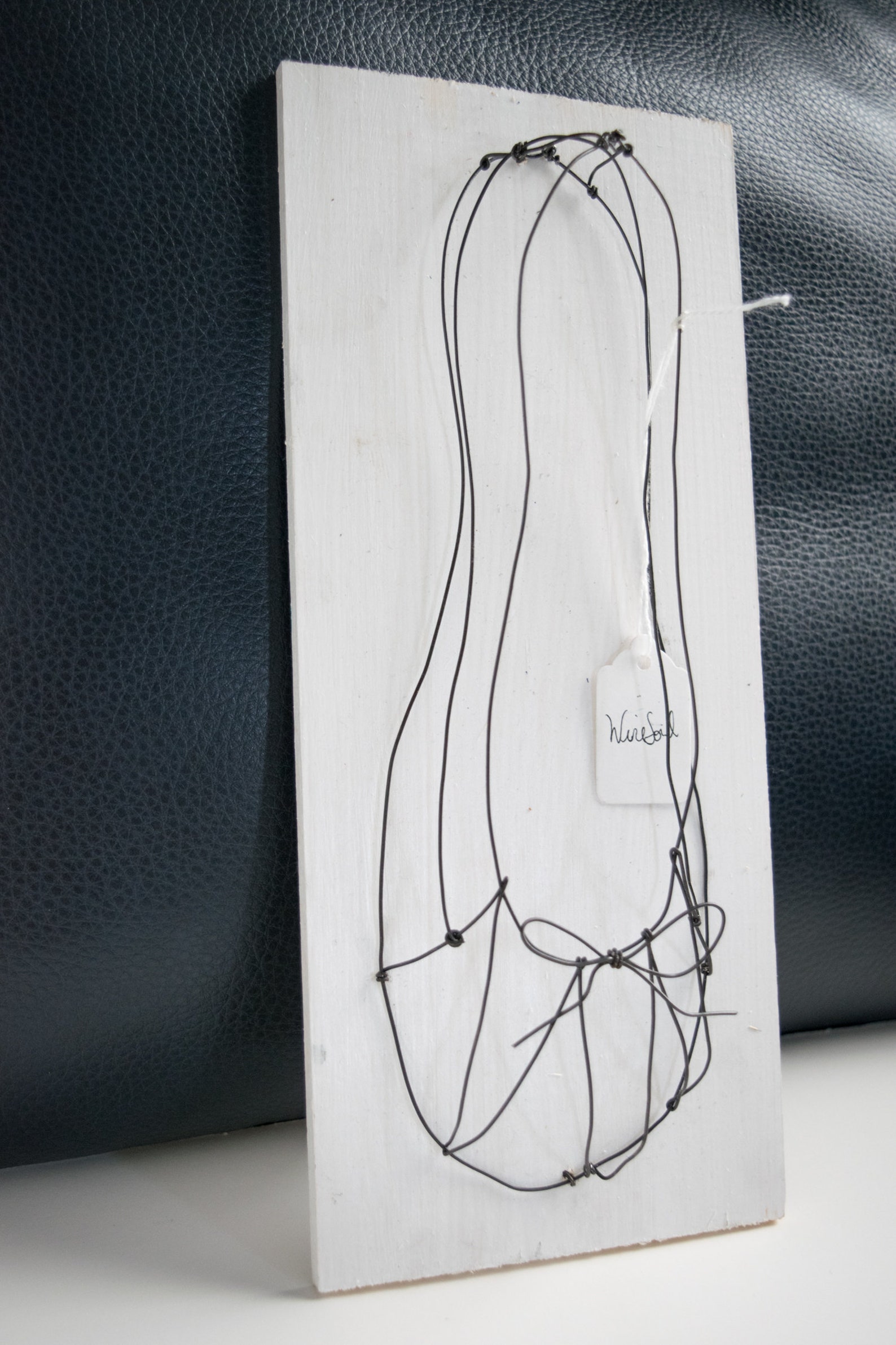 medium ballet flat | mounted on wood | wire art | home decor | sculpture medium ballet flat | mounted on wood | wire art | home decor | sculpture