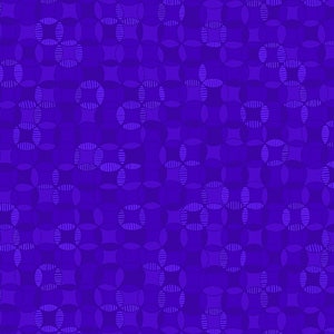May include: A seamless pattern of overlapping circles in shades of purple. The circles are outlined in white and have a textured appearance.