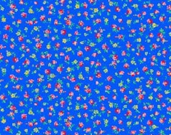 28883Y Quilting Treasures Floral Cache Blue. Sold by the Half Yard
