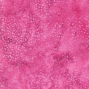 Hoffman Bali Chops HALF YARD Pink Batik 885-12 Hand Dyed 100% Cotton Batik Fabric