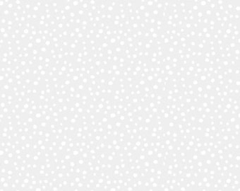 Petite Dots HALF YARD White on White 39065-100 Wilmington Prints 100% Cotton Fabric - cut continuous