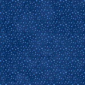 Essentials Petite Dots Navy HALF YARD 39065-494 by Wilmington Prints 100% Cotton Quilting Fabric