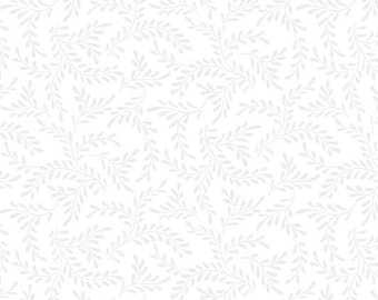 Essentials Sprigs HALF YARD Sugar White  39095-100 by Wilmington Prints 100% Cotton Quilting Fabric **Almost Gone**