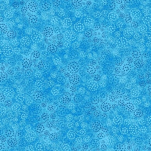Sparkles HALF YARD Bright Blue 39055-440 by Wilmington Prints 100% Cotton Quilting Fabric