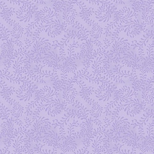 Swirling Leaves HALF YARD Wisteria 27650-600 Wilmington Prints 100% Cotton Fabric