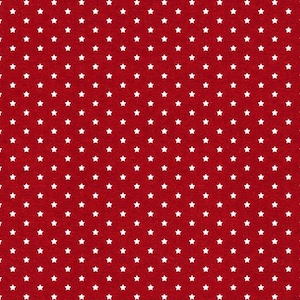 Stars of Valor Little Stars All Over HALF YARD Red Patriotic  30090-313 by Wilmington 100% Cotton Quilting Fabric