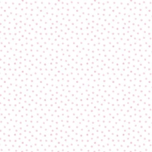 Bunny Ballet Dots HALF YARD White/Pink CD2252-WHITE Timeless Treasures 100% Cotton Fabric
