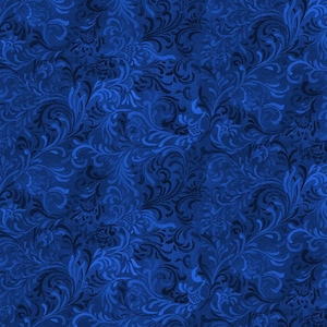 Embellishment HALF YARD Royal Blue 51000-444 Wilmington Prints 100% Cotton Fabric
