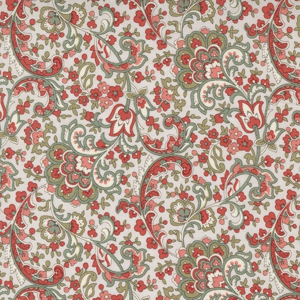 Rendezvous Paisley Floral Ecru 44302-12 by 3 Sisters for Moda 100% Cotton Quilting Fabric