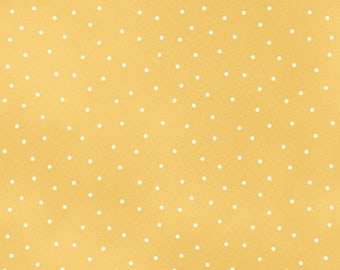 Beautiful Basics Maywood Studio Scattered Dots 8119-S4 100/% Cotton Quilting Citrus Yellow
