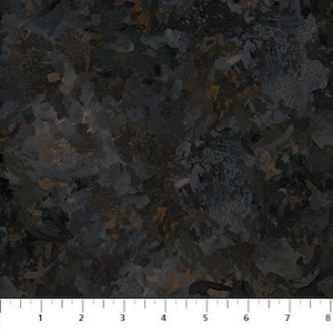 Chroma HALF YARD Obsidian Black 9060-99 by Northcott 100% Cotton Quilting Fabric
