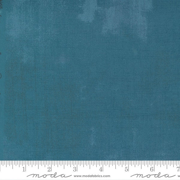 SALE Frankie Uninhibited Grunge Bonnie Blue 30150-568 by Basic Grey for Moda Cotton 100% Quilting Fabric Yardage