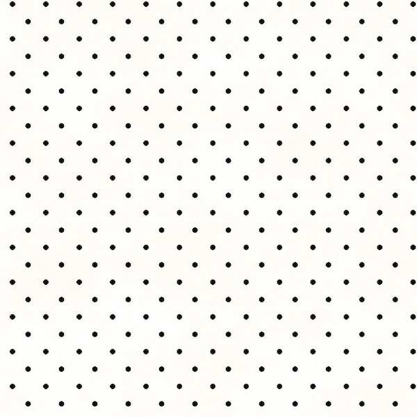 Beautiful Basics Pin Dots - White/Black 609-WJ by Maywood Studio 100% Cotton Quilting Fabric Yardage