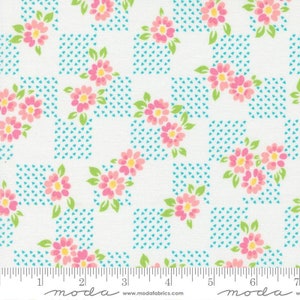 On The Bright Side HALF YARD White/Multi 22463-11 by Me & My Sister for Moda 100% Cotton Quilting Fabric