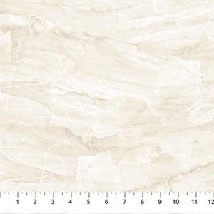 BOLT END Surfaces Cream Marble 10  25049-12 Northcott 100% Cotton Quilting Fabric