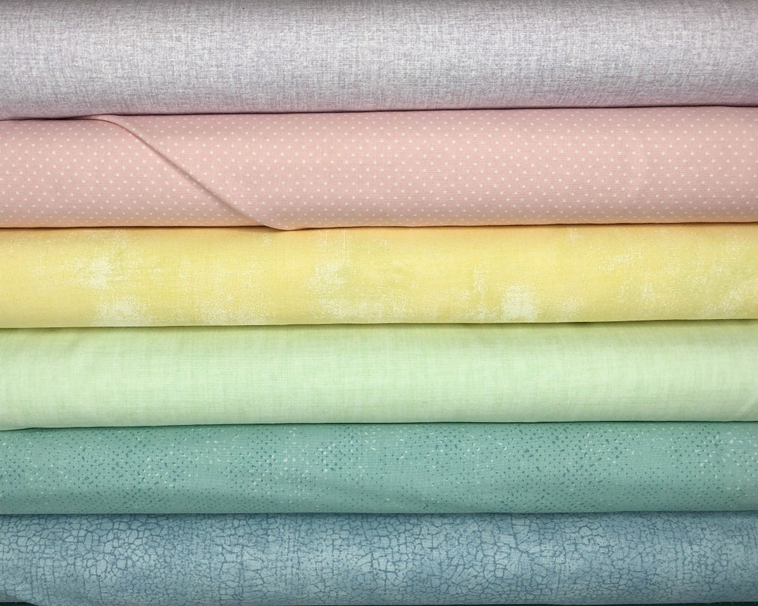 Pastel Blender Textures FABRIC BUNDLE 100 Cotton Quilt Shop Quality