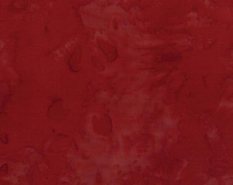 Hoffman Batiks HALF YARD Harvest Brick Red 1895-116 Bali Hand Dyed 100% Cotton Batik Fabric